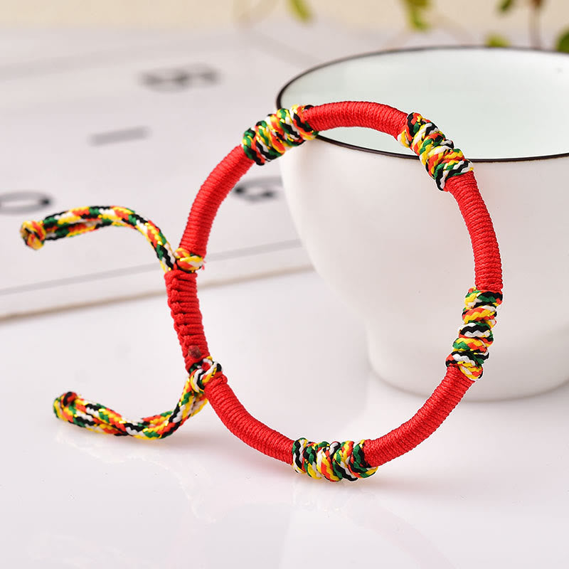 Tibetan Colorful King Kong Knot Protection Bracelet