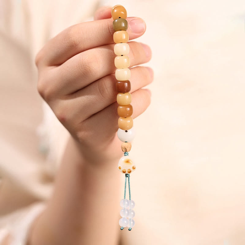 Natural Bodhi Seed Om Mani Padme Hum Wisdom Bracelet
