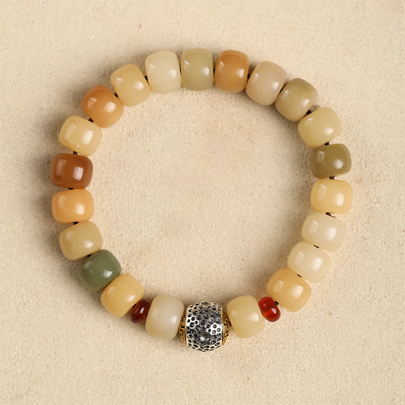 Natural Bodhi Seed Om Mani Padme Hum Wisdom Bracelet