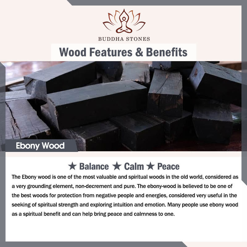 Ebony Wood Copper Multilayer Balance Bracelet