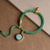 Tibetan Five God Of Wealth Thangka Prayer Wheel Bracelet