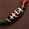 Tibetan Dzi Bead Wealth Braided Rope Bracelet