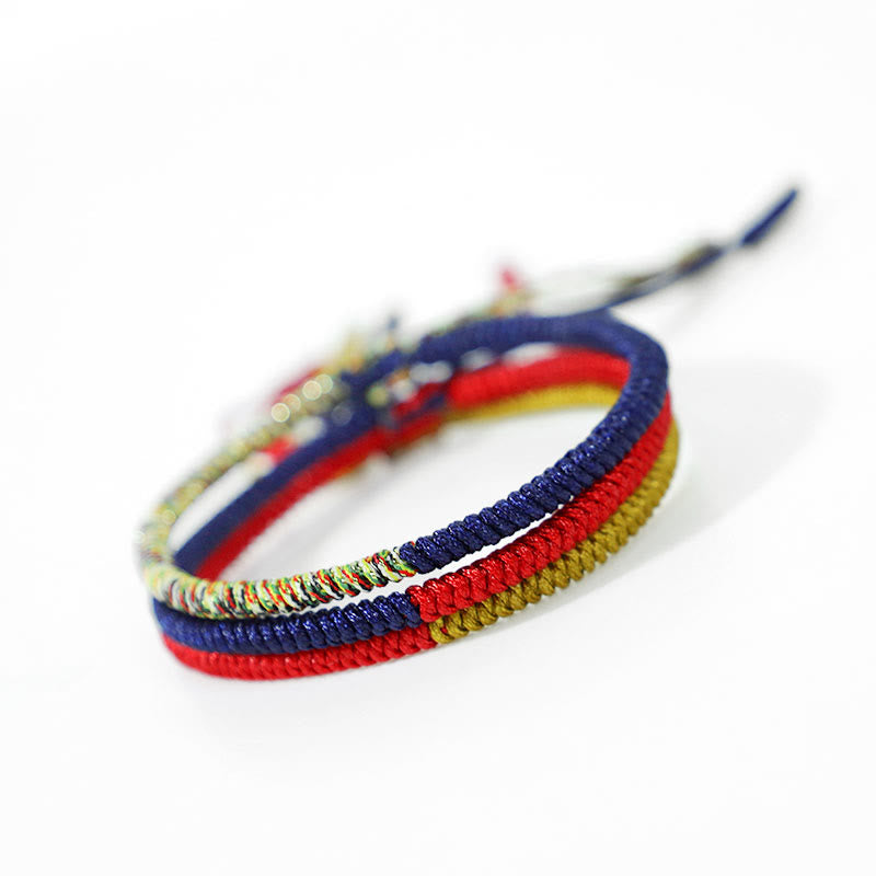 Tibet Handmade Multicolor King Kong Knot Braided Bracelet