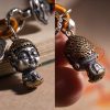 Tibetan 925 Silver Zodiac Buddha Goddess of Wealth Multicolored Bracelet