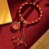 Tibetan Dragon Scale Rope Five Gods of Wealth Bracelet