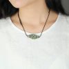 Tibet Turquoise Marquise Protection Necklace