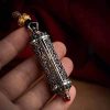 Tibetan Silver Avalokitesvara Wealth Protection