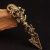 Tibetan Dorje Vajra Ganesh Elephant God of Wealth Necklace