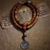 Tibetan 108 Mala Yak Bone Dzi PiXiu Bracelet