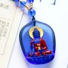 Tibet Medicine Buddha Liuli Crystal Necklace