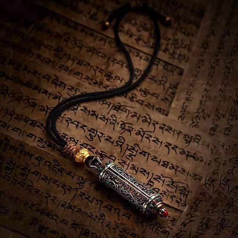 Tibetan Silver Avalokitesvara Wealth Protection