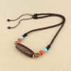 Tibetan Three-Eye Dzi Bead Protection Necklace