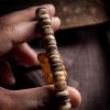 Tibetan 108 Mala Yak Bone Dzi Bead Strength Bracelet