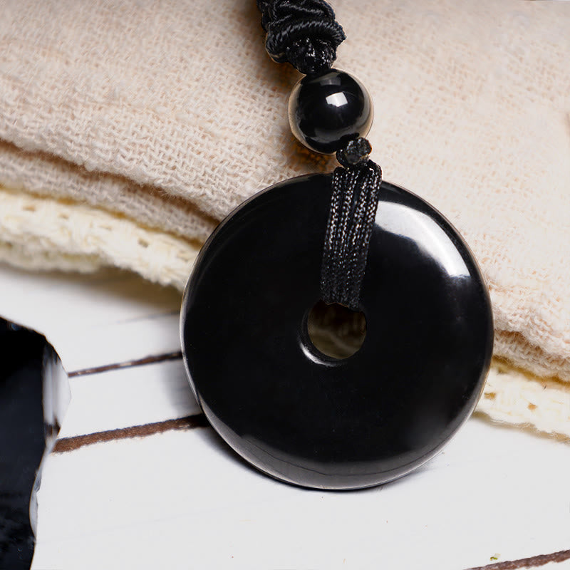 Lucky Coin Healing Crystal Necklace Pendant