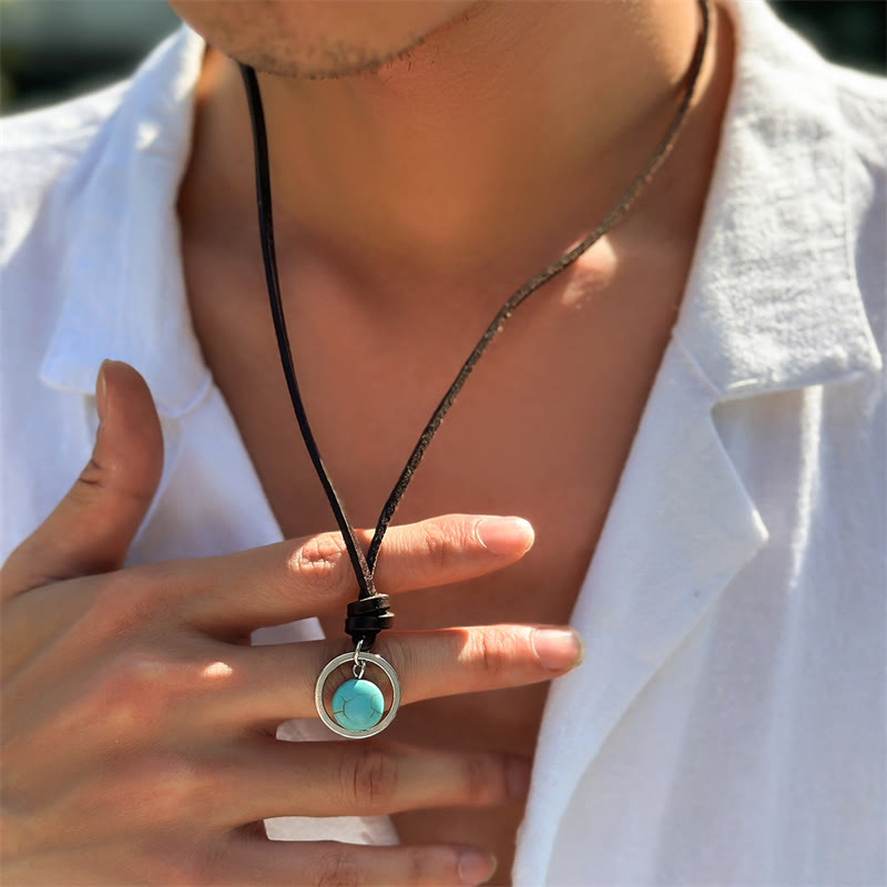Turquoise Protection Strength Necklace Pendant