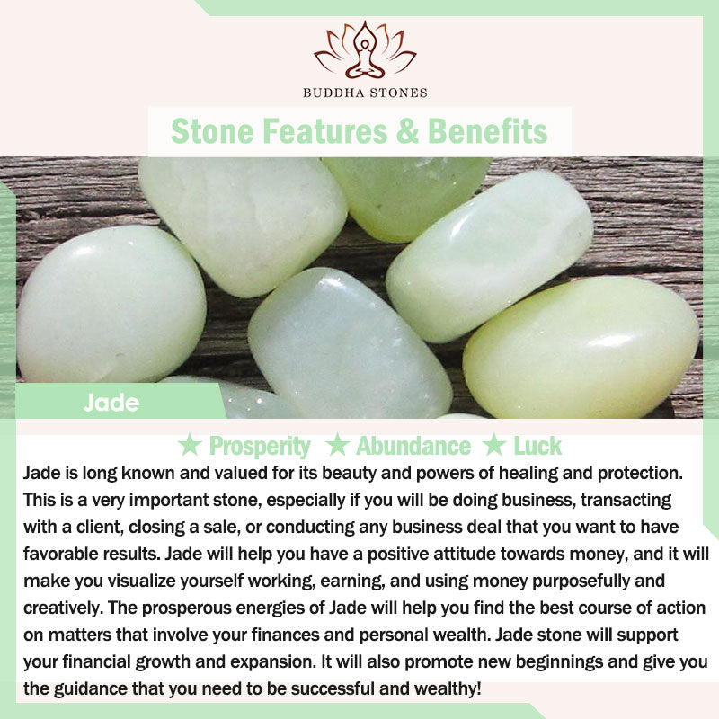 Oval Jade Fortune Pendant Necklace