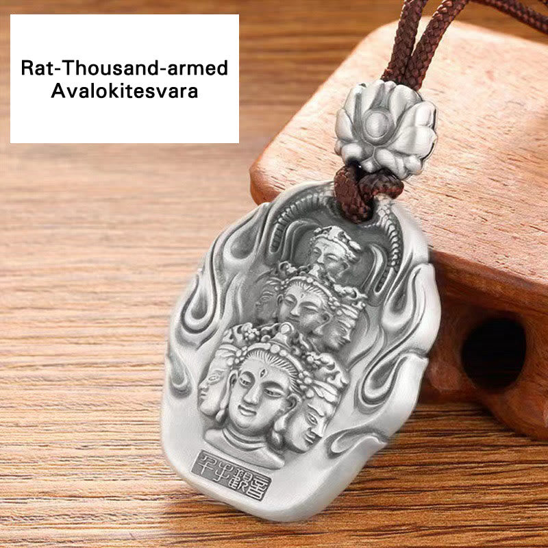 Chinese Zodiac Buddha Compassion Necklace Pendant